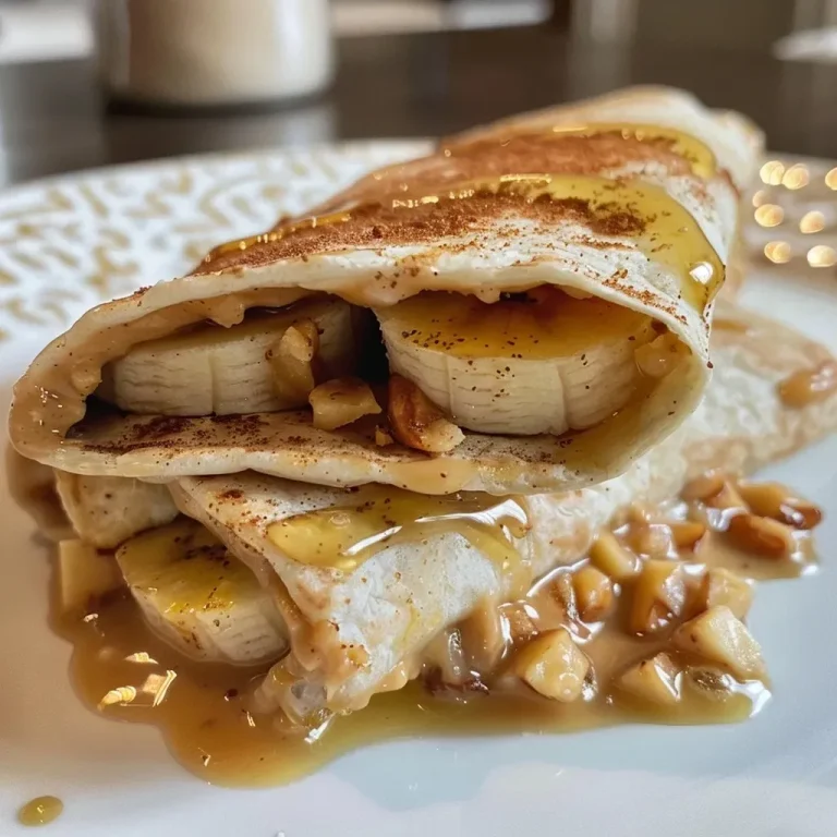 ['Rolinho de banana com pasta de amendoim em uma tortilla.', 'Close de rolinhos de banana com pasta de amendoim fritos na air fryer.', 'Rolinho crocante de banana e pasta de amendoim, lado a lado.', 'Tortilhas recheadas com banana e pasta de amendoim, douradas.']