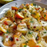 ['Salada colorida de beterraba, laranja e rúcula com nozes.', 'Prato com salada de beterraba, laranja e rúcula com sementes de gergelim.', 'Close-up de salada de beterraba com laranjas, rúcula e nozes picadas.', 'Salada fresca de beterraba e laranja servida em um prato.']