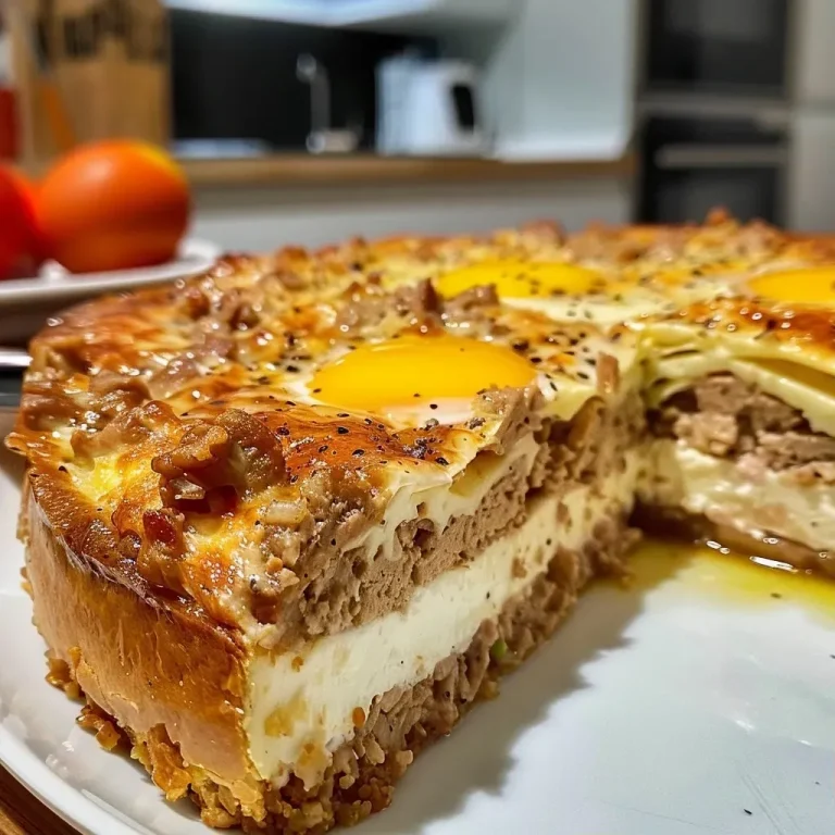 ['Torta de atum com massa de aveia, vista lateral, em primeiro plano.', 'Close de uma torta de atum com camada de aveia, mostrando recheio suculento.', 'Imagem lateral de torta de atum, destacando a crocância da massa de aveia.', 'Torta de atum com massa de aveia, foco na textura da crosta e recheio.']