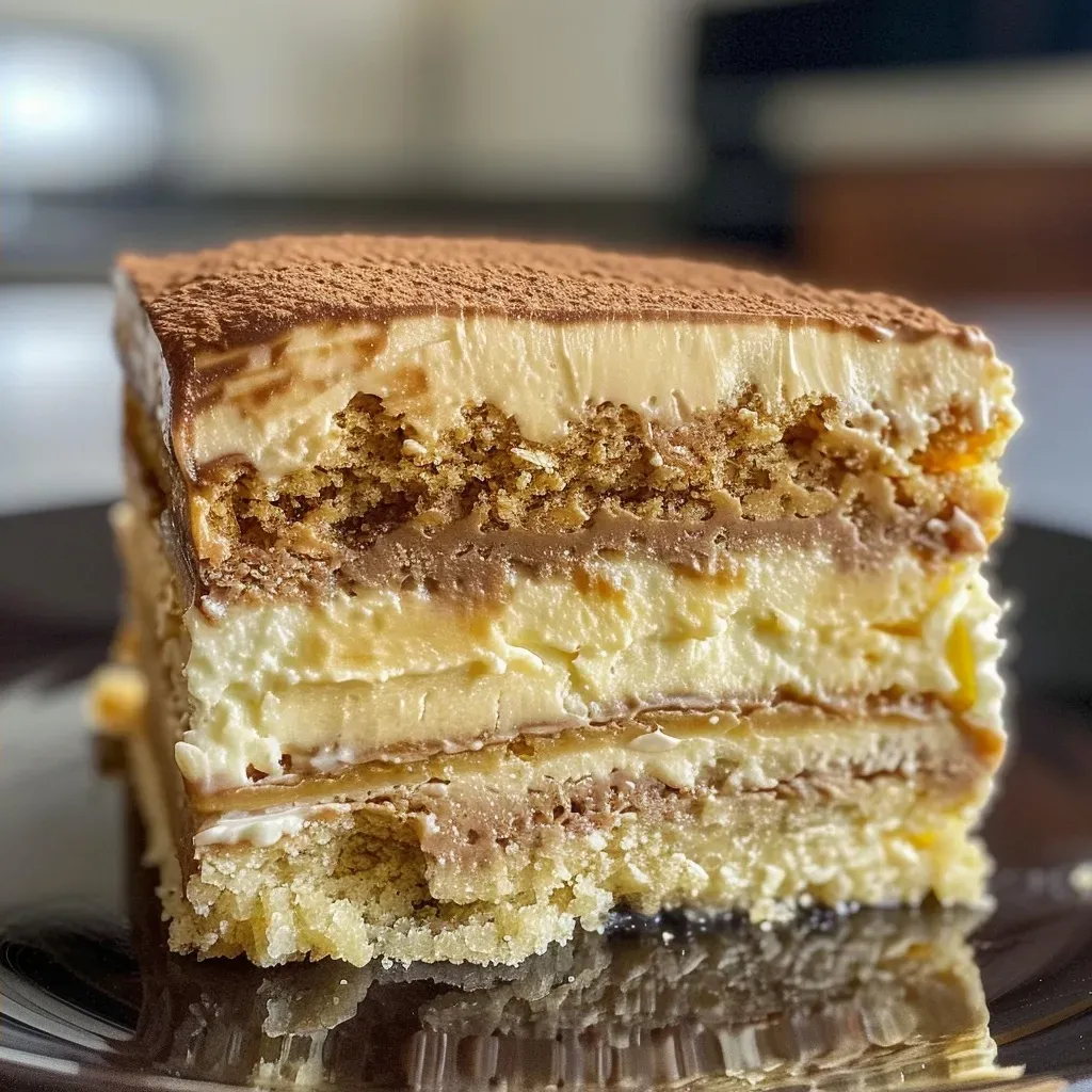 ['Torta de doce de leite com nozes, vista lateral, cremosa e apetitosa.', 'Close-up de uma torta de doce de leite e nozes, com camada generosa e textura cremosa.', 'Detalhe de torta feita com doce de leite e nozes, sem forno, lado esquerdo.', 'Torta cremosa de doce de leite e nozes, vista lateral, com ingredientes visíveis.']