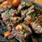 Abobrinha recheada com carne moída e queijo gratinado.