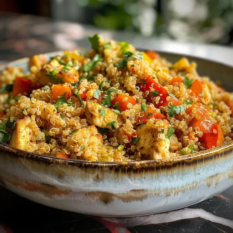 Almôndegas de quinoa e frango ao molho de tomate.
