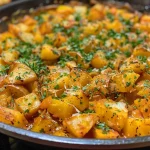 Batata recheada com queijo e carne moída.