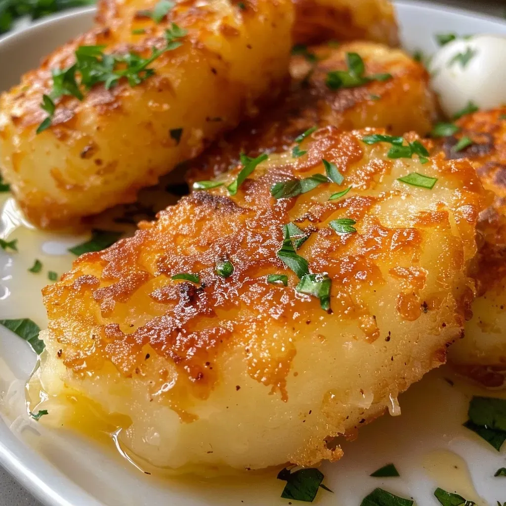 Detalhe de bolinho de bacalhau fritando, com a crocância visível na superfície.