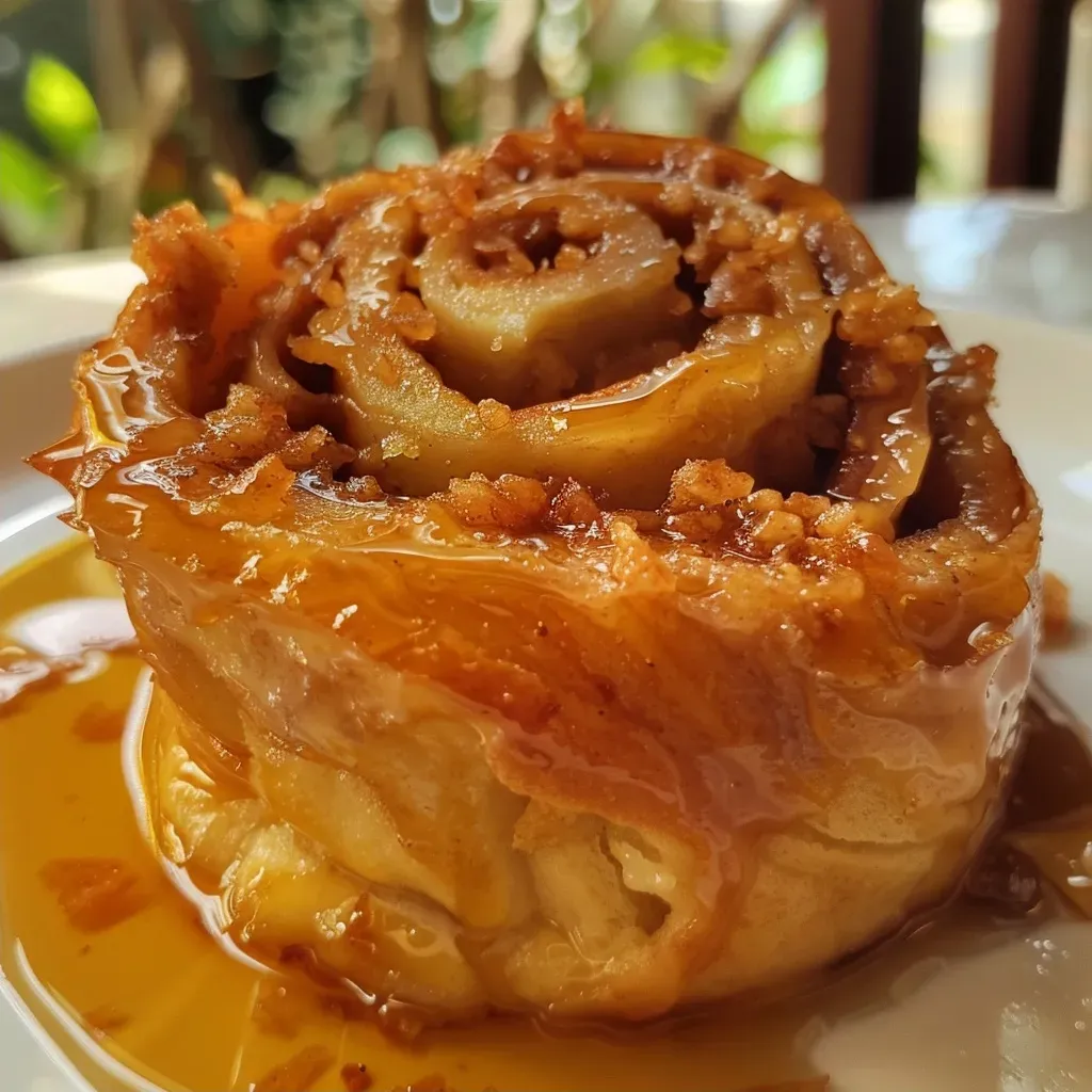 Fatia de bolo de rolo com goiabada na lateral.