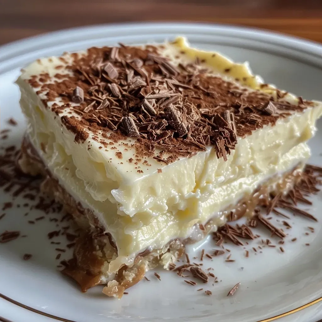 Fatia de Bolo Gelado Prestígio Low Carb Sem Lactose mostrando sua textura.