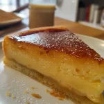 Bolo pé de moleque com textura cremosa e cobertura de castanhas.