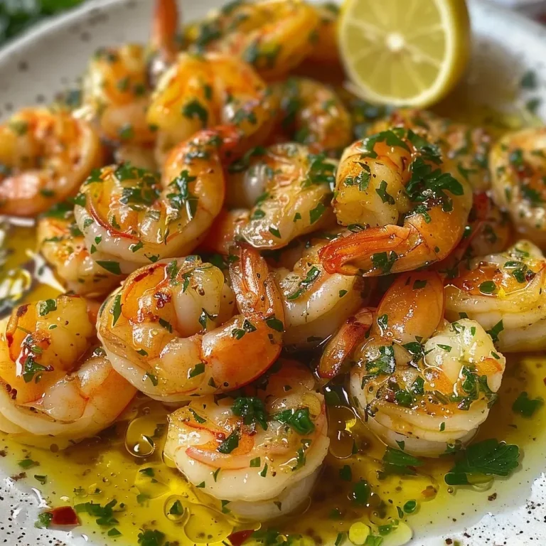 Camarão ao Alho e Óleo: Um Toque de Sabor Que Encanta! Camarão ao alho e óleo em um prato raso.
