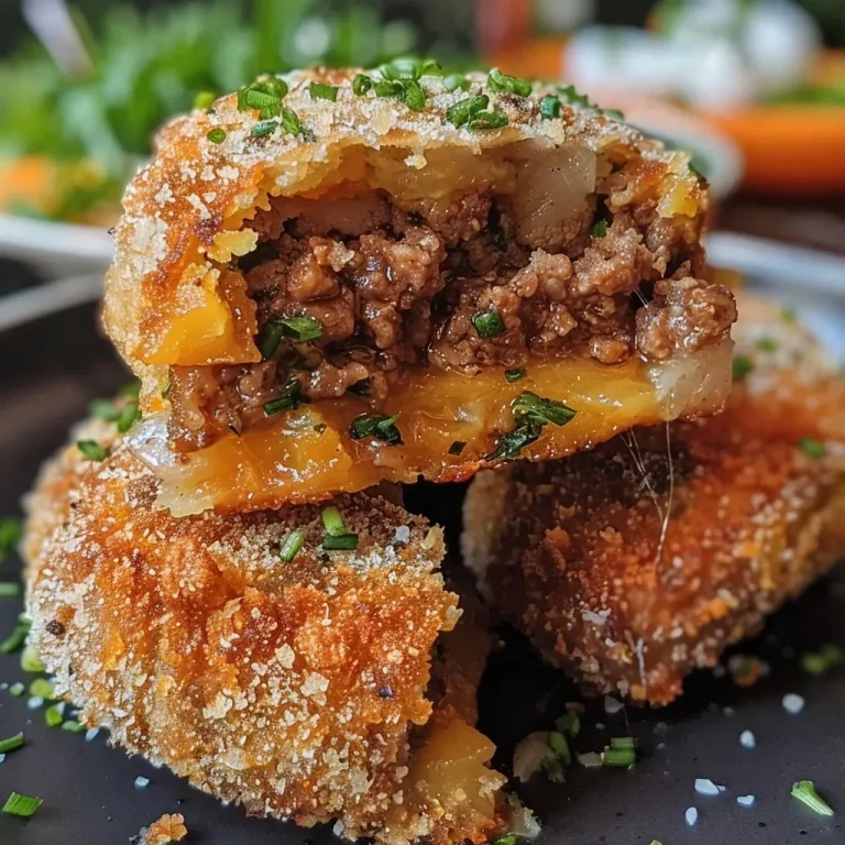 Croquete de Carne Fitness: Sabor e Saúde em Cada Mordida Croquete de carne fitness com recheio suculento.
