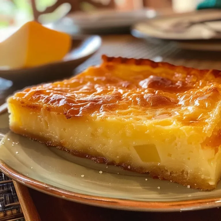 Empadão de palmito low carb visto de lado, com textura crocante.