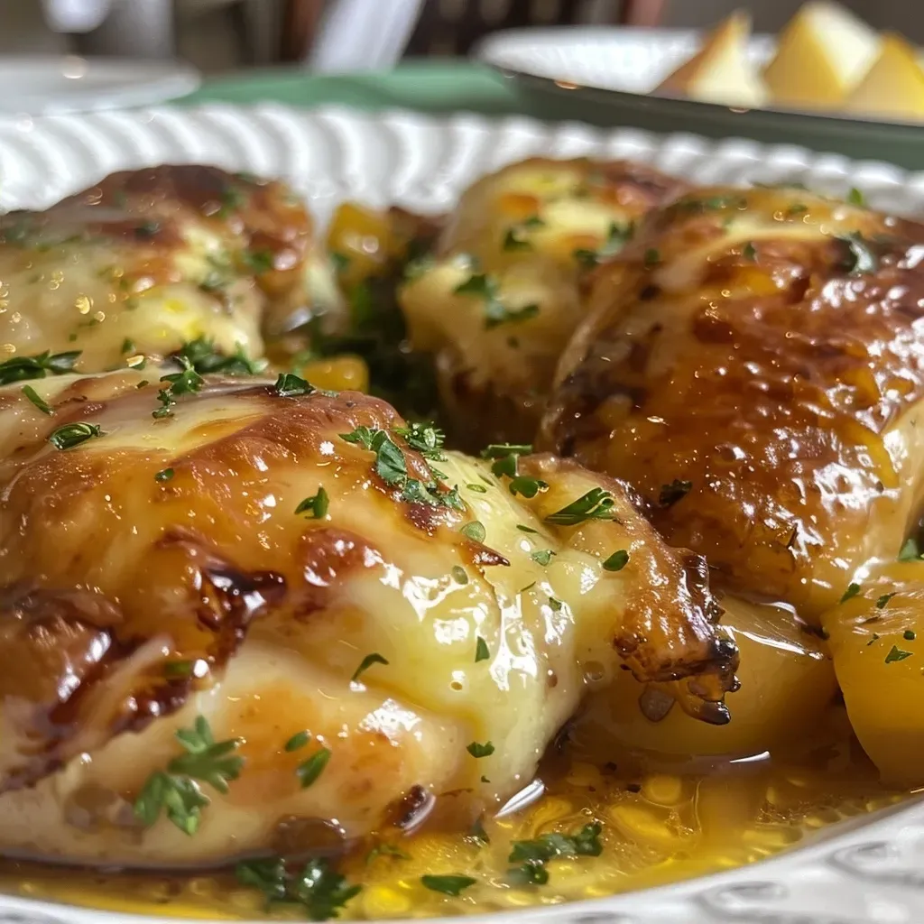 Prato de escondidinho de frango com queijo por cima.