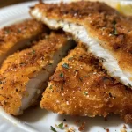 Filé de frango à milanesa com creme de milho em foco.