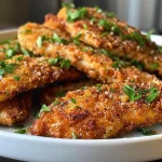 Filés de frango à milanesa crocantes na Air Fryer.