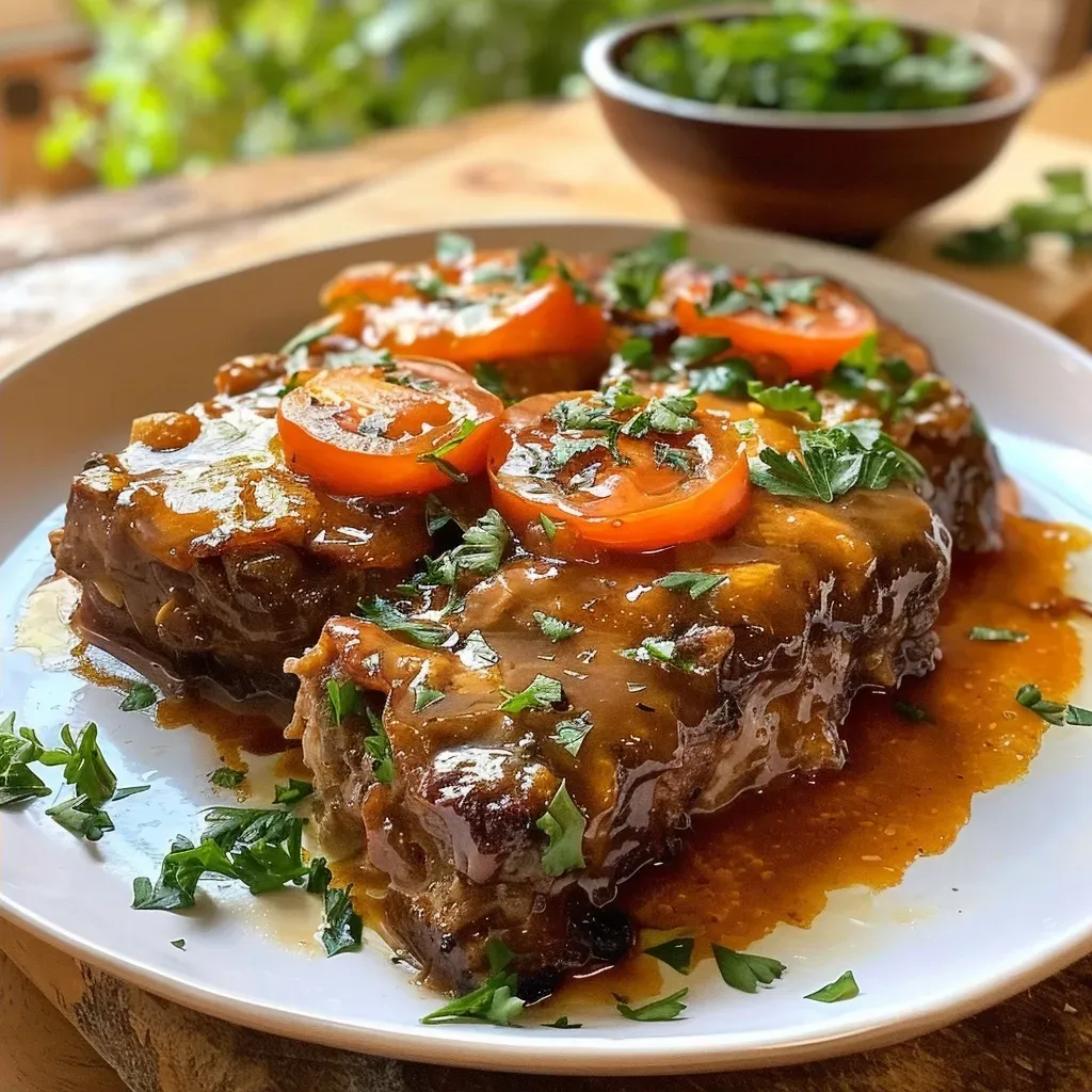 Close-up de lasanha de berinjela com carne moída e queijo derretido.