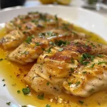 Prato de linguado à Belle Meunière com alcaparras e limão.