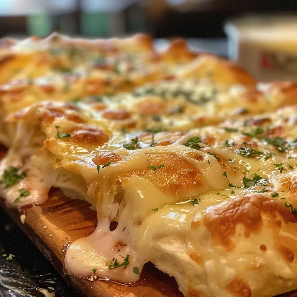 Close de um misto quente de forno crocante e recheado.