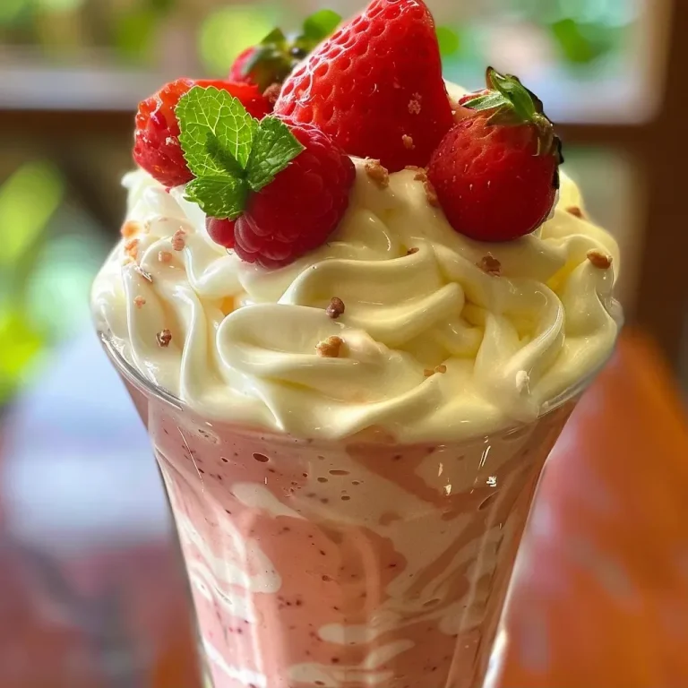 Mousse de Morango com Iogurte: A Sobremesa que Encanta o Paladar Mousse de morango com iogurte em taça, com camadas cremosas e decorada.