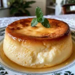 Pudim de Leite Condensado sem furinhos com textura suave.