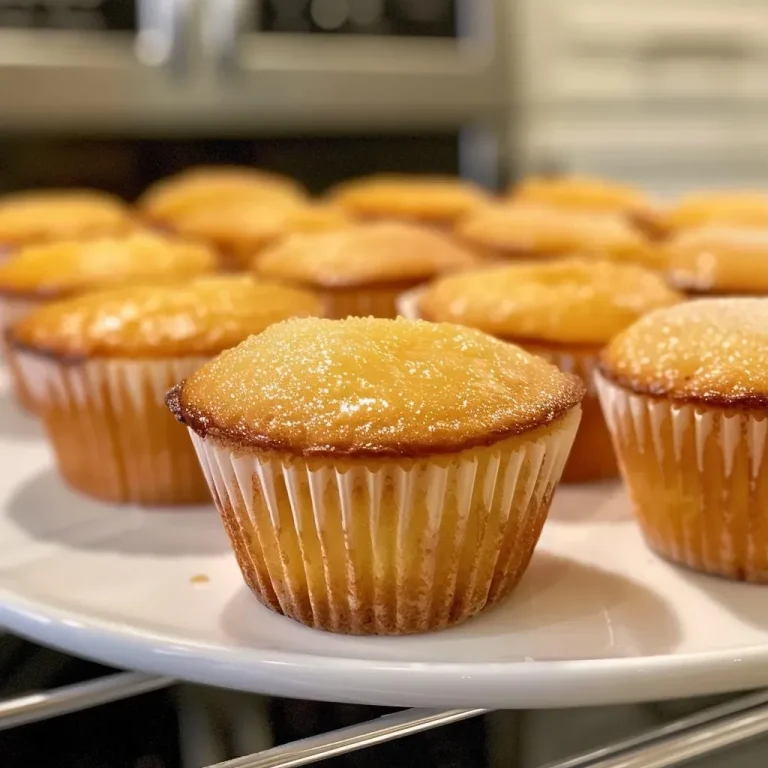 Close-up de quindim dourado em uma forma de muffin.