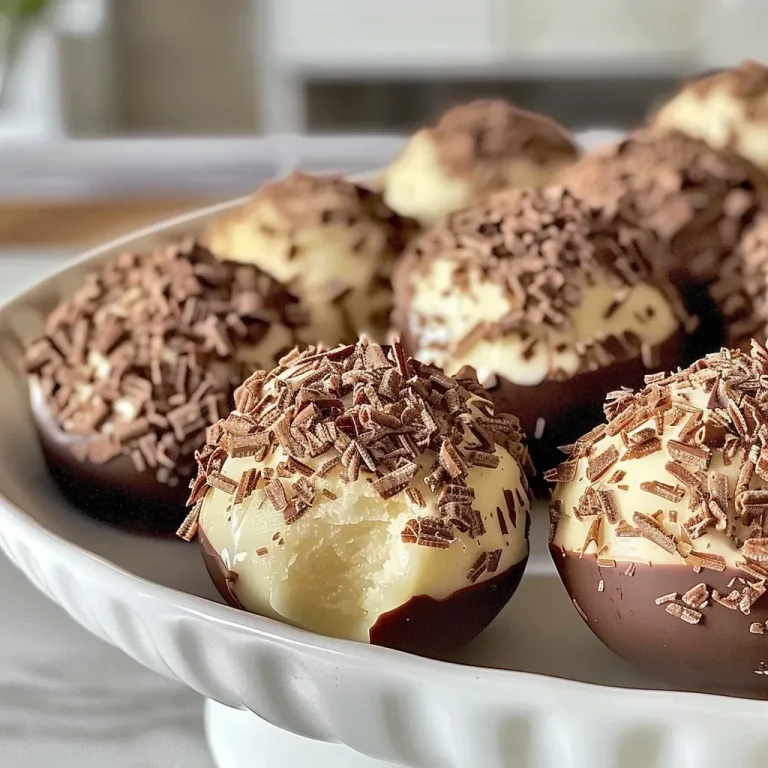 Trufas de maracujá com casquinha branca.