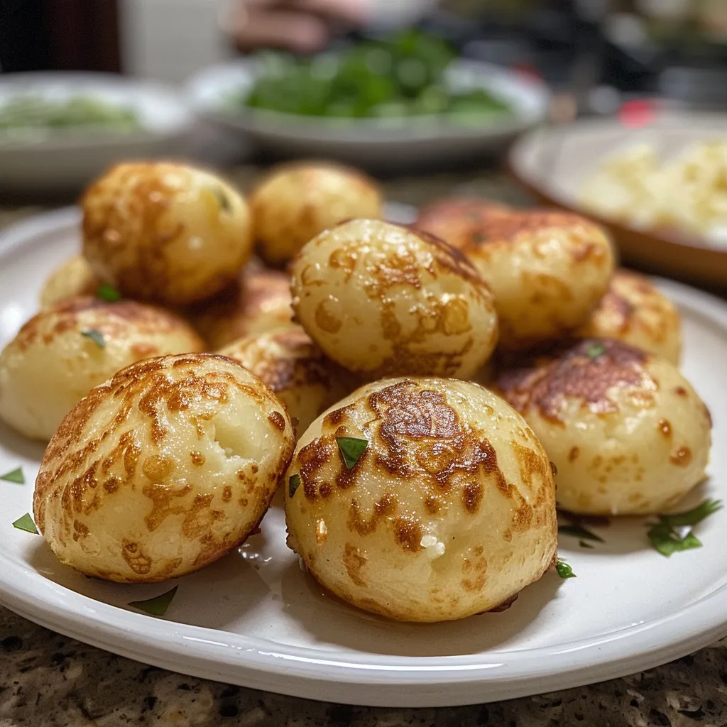 Close-up de pastel de queijo na AirFryer.